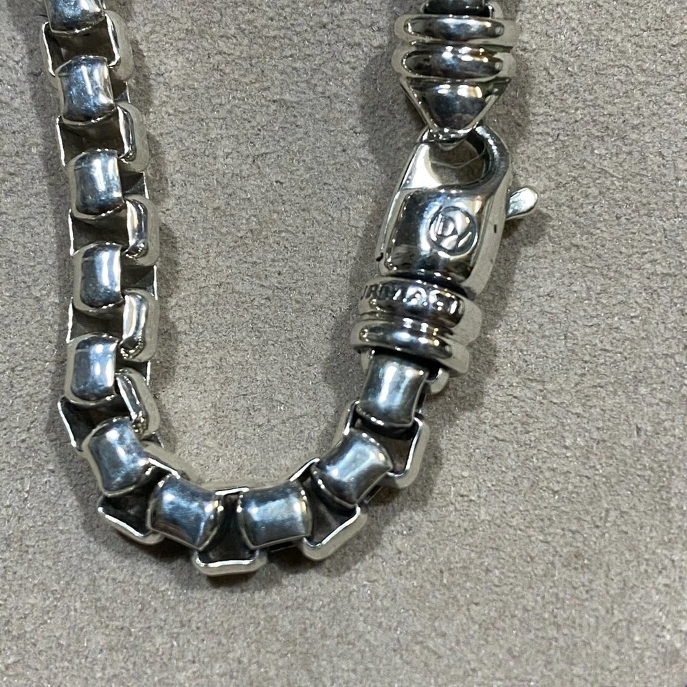 David Yurman 5mm Box Chain Men’s Bracelet Sterling Silver 8.5in (L).